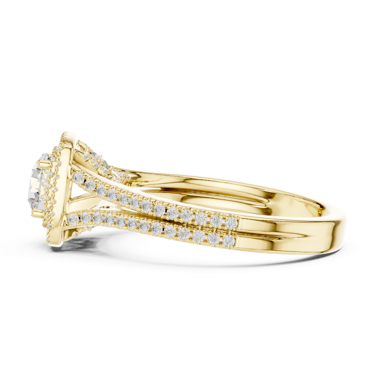 Gold Ring LR-0252, Yellow Gold, view 3