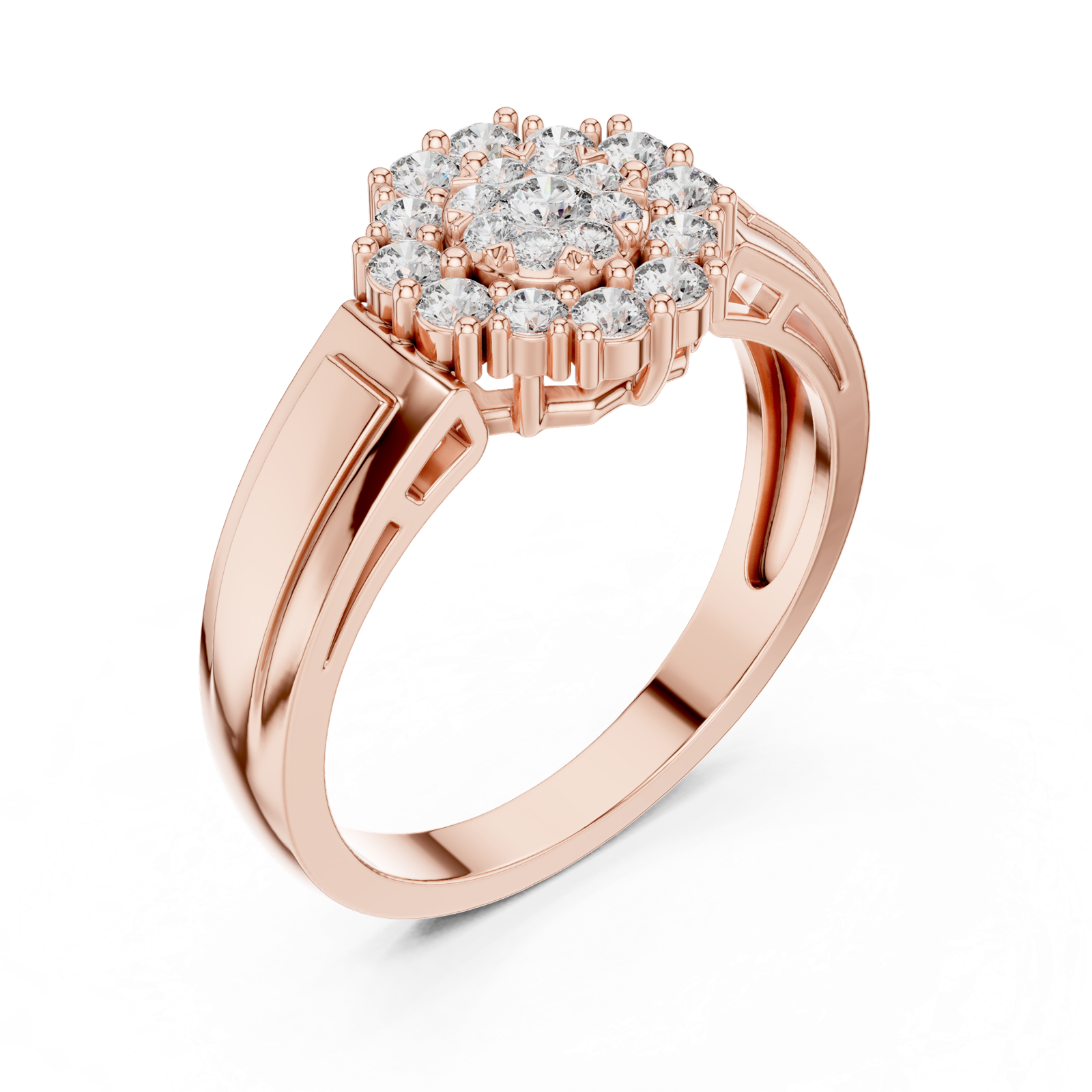 Gold Ring 19-120013L, Rose Gold, view 2