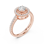 Gold Ring DDLR-668, Rose Gold, view 2