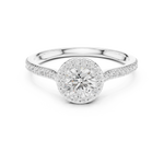Gold Ring LR-0242, White Gold, view 4