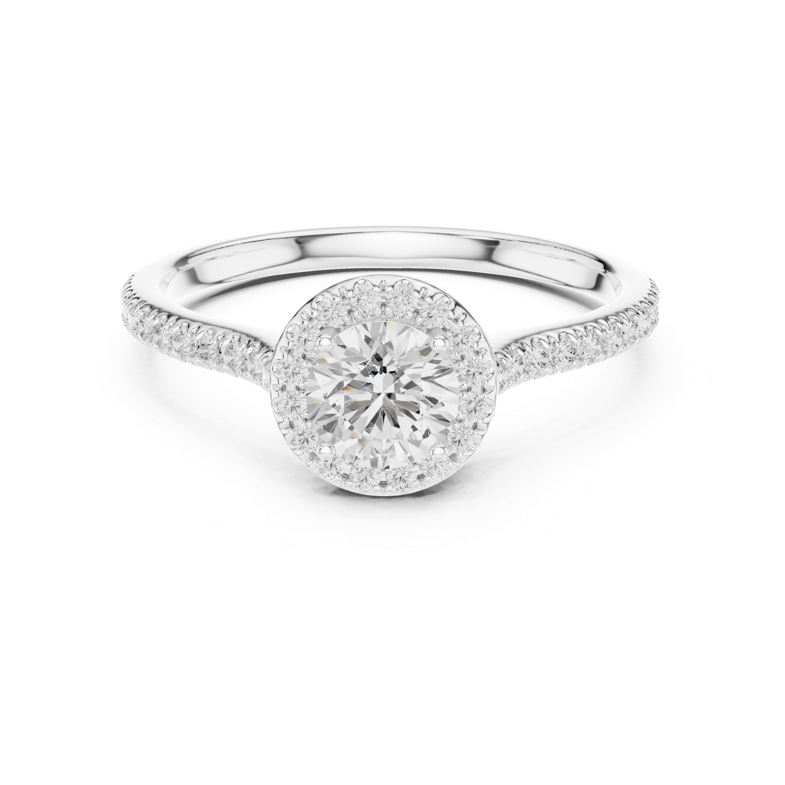 Gold Ring LR-0242, White Gold, view 4