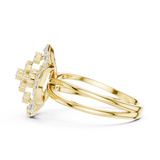 Gold Ring DDLR-459, Yellow Gold, view 3