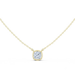 Gold Jewelry, Cushion center stone, Yellow Gold