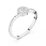 Gold Ring HLR-78, White Gold, view 2