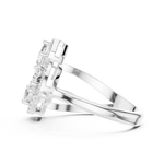 Gold Ring L03-504, White Gold, view 3