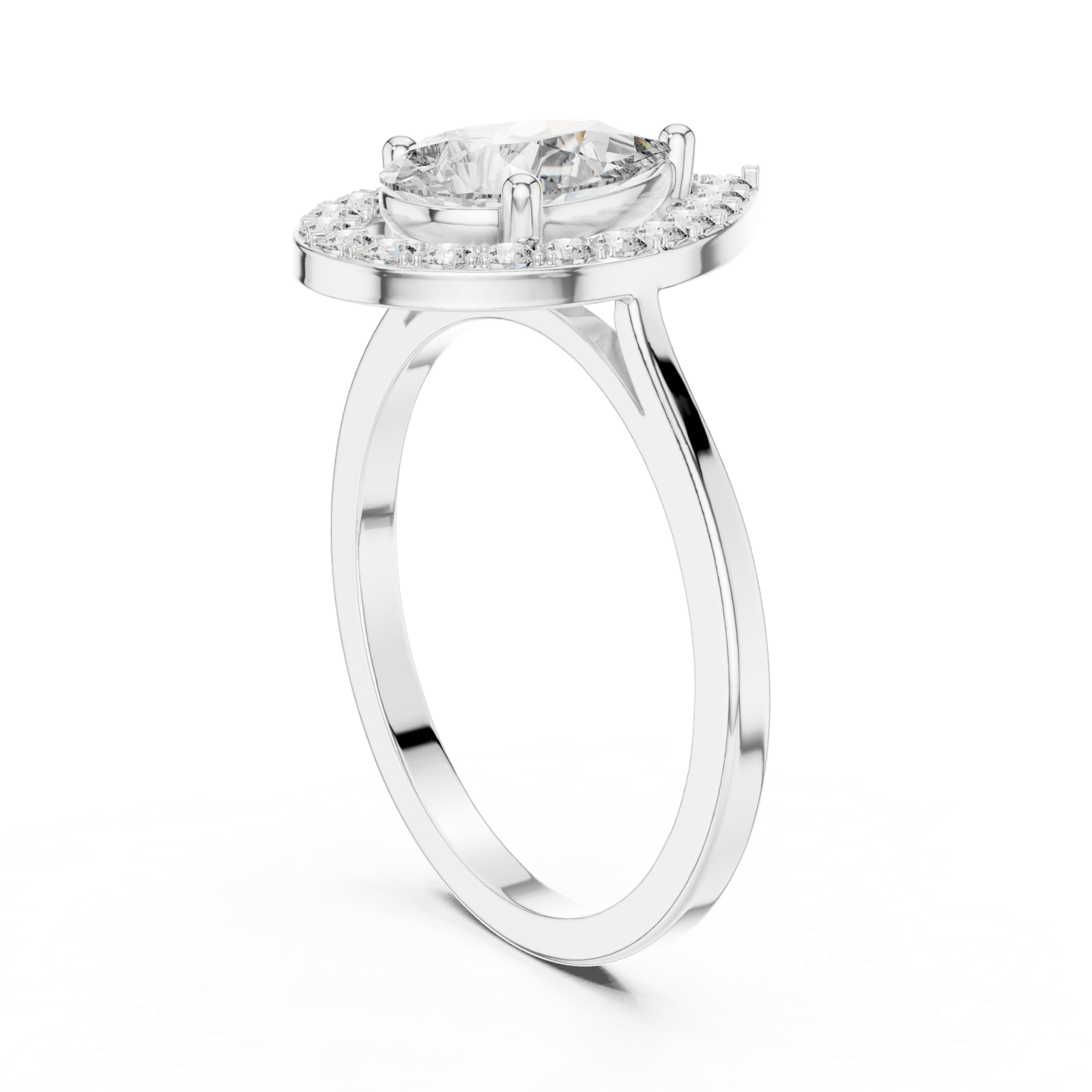 Gold Ring ALR-226, White Gold