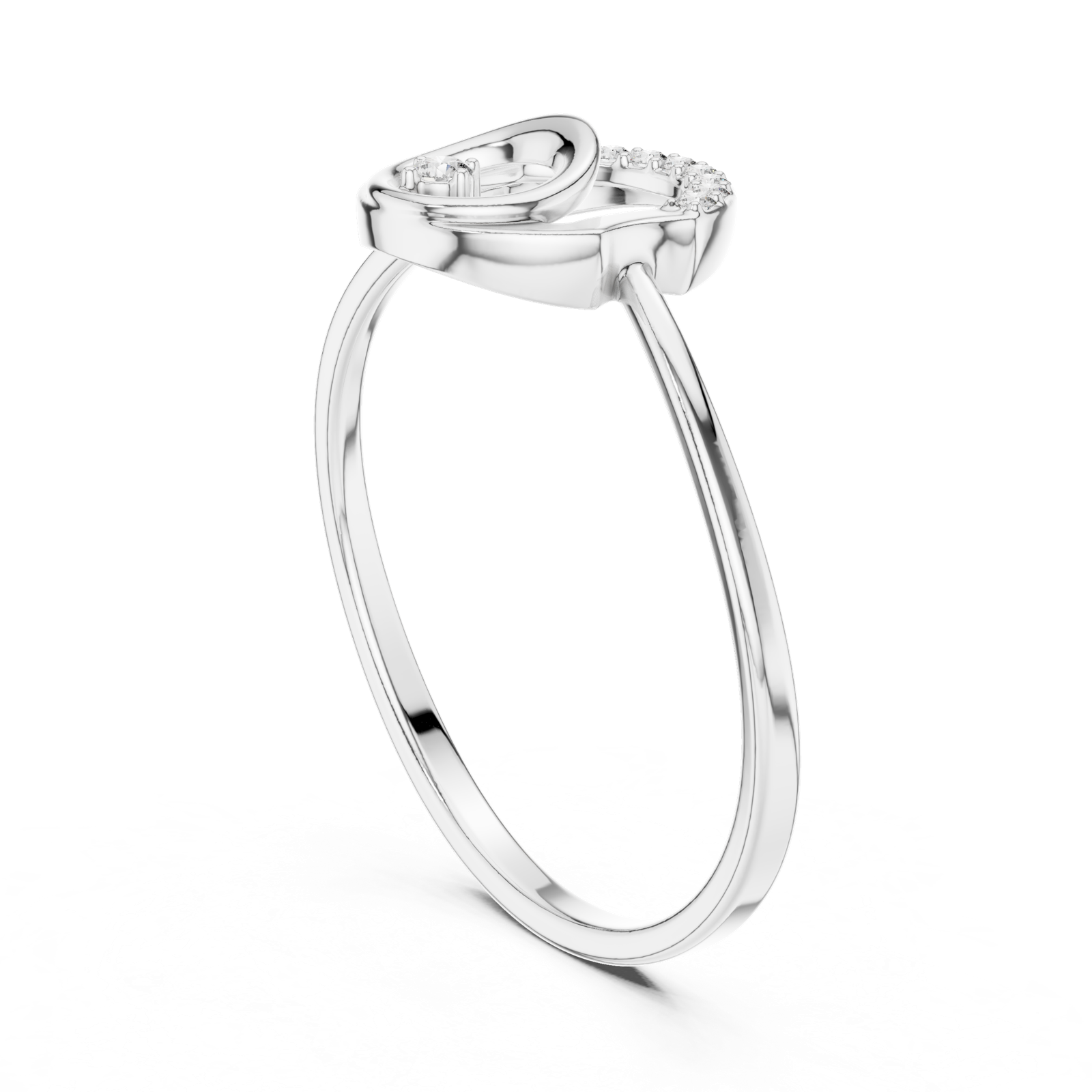 Gold Ring 1 (141), White Gold, view 1