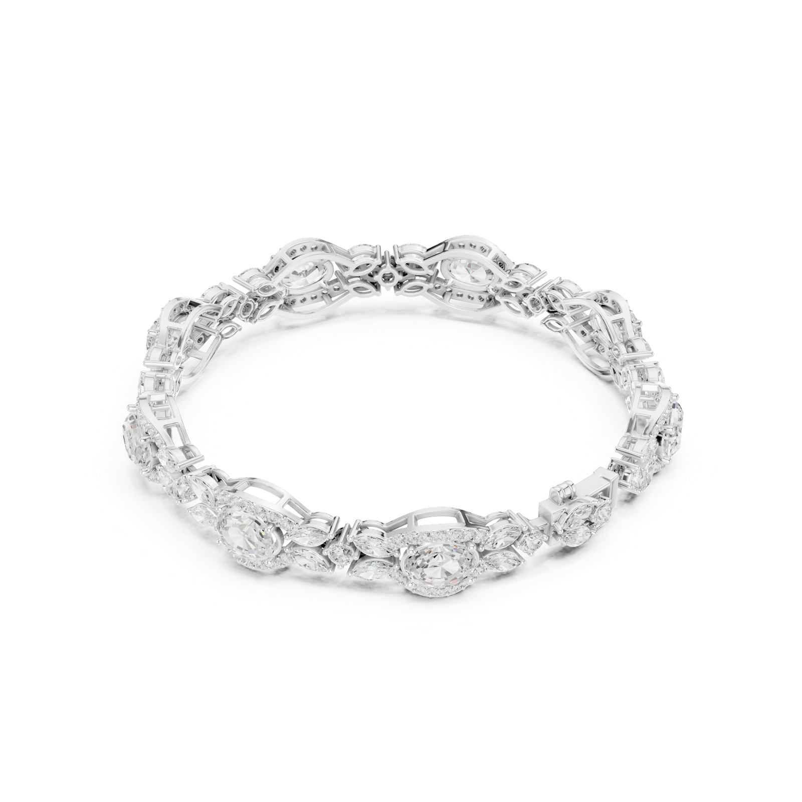 Gold Bracelet SBWB (33), White Gold, view 2
