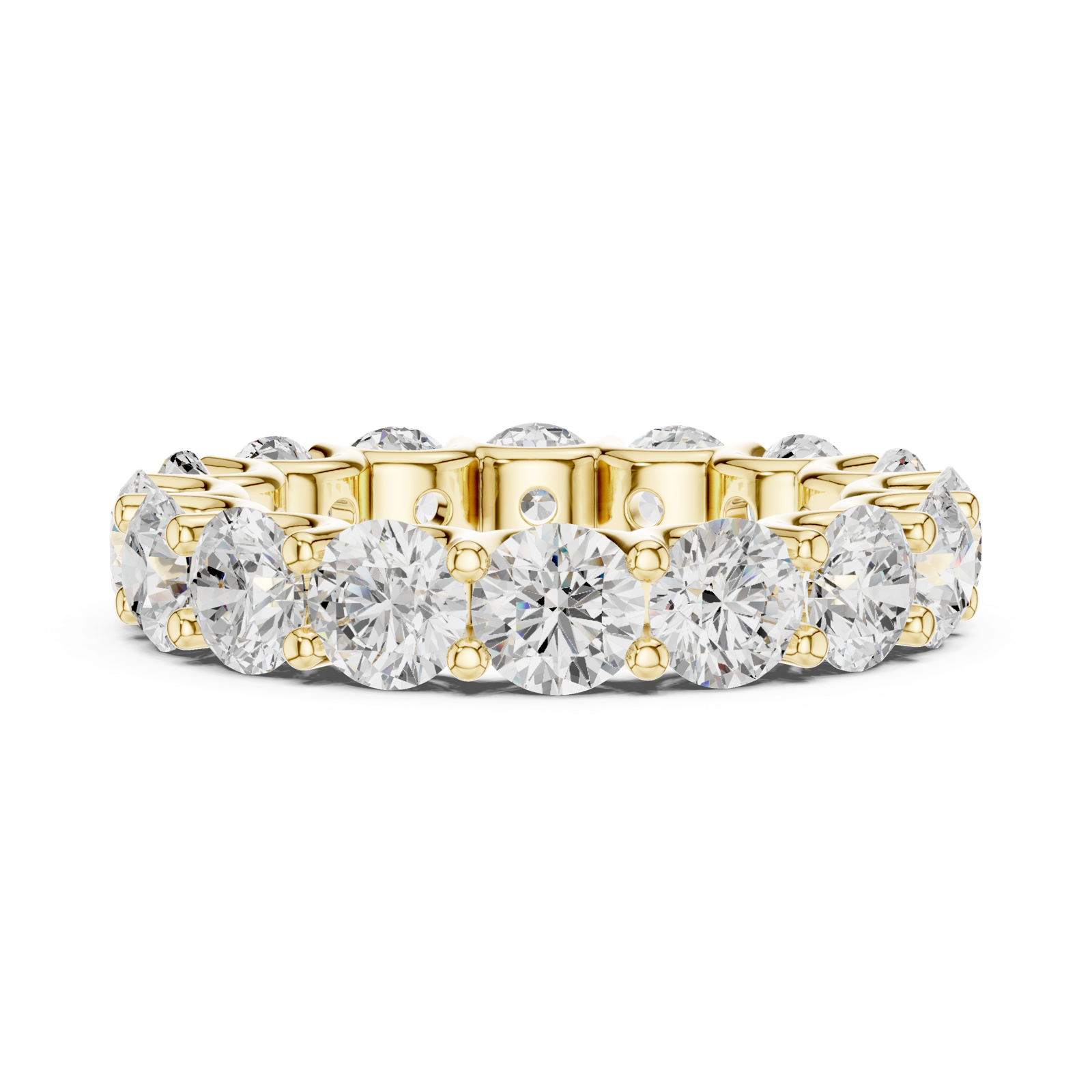 Gold Ring DDLR-660, Yellow Gold, view 3