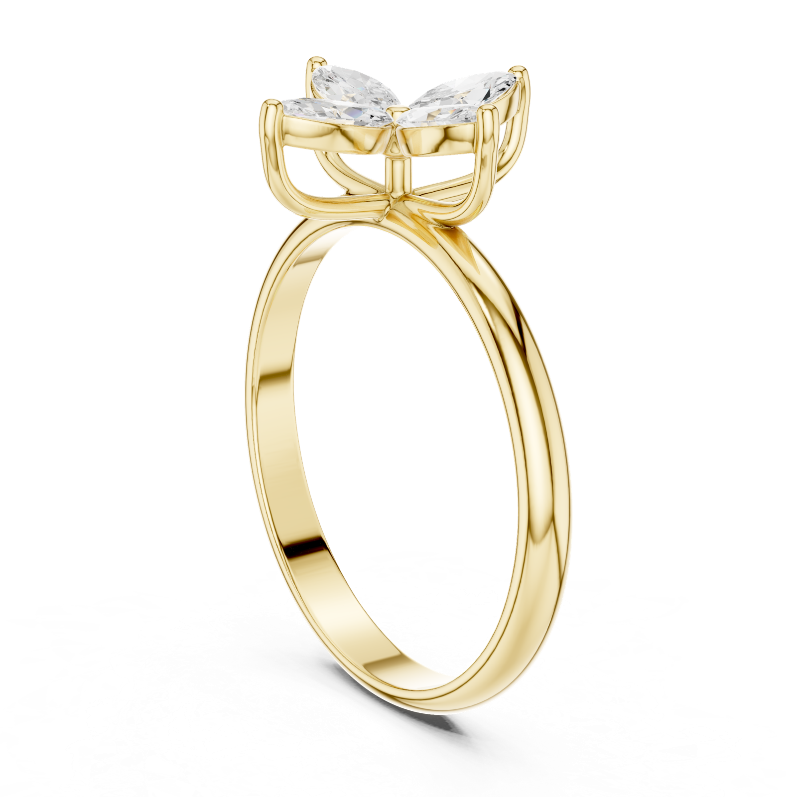 Gold Ring HLR-94, Yellow Gold, view 1