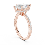 Gold Ring DDLR-177, Marquise center stone, Rose Gold, view 1