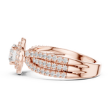 Gold Ring LR-0213, Rose Gold, view 3