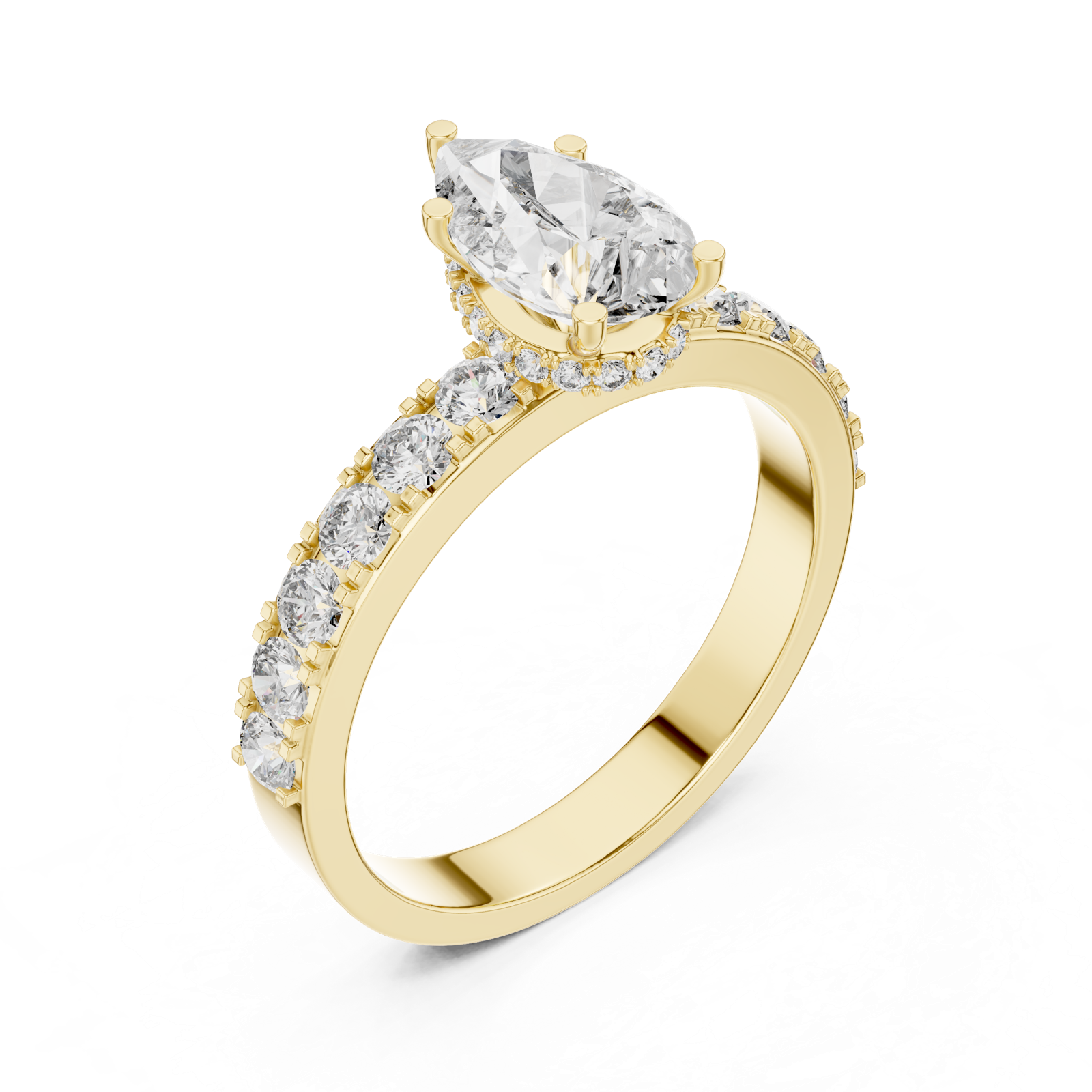 Gold Ring LR-0173, Yellow Gold, view 2
