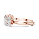 Gold Ring DDLR-1122, Rose Gold, view 3