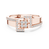 Gold Ring LR-01 (48), Rose Gold, view 4