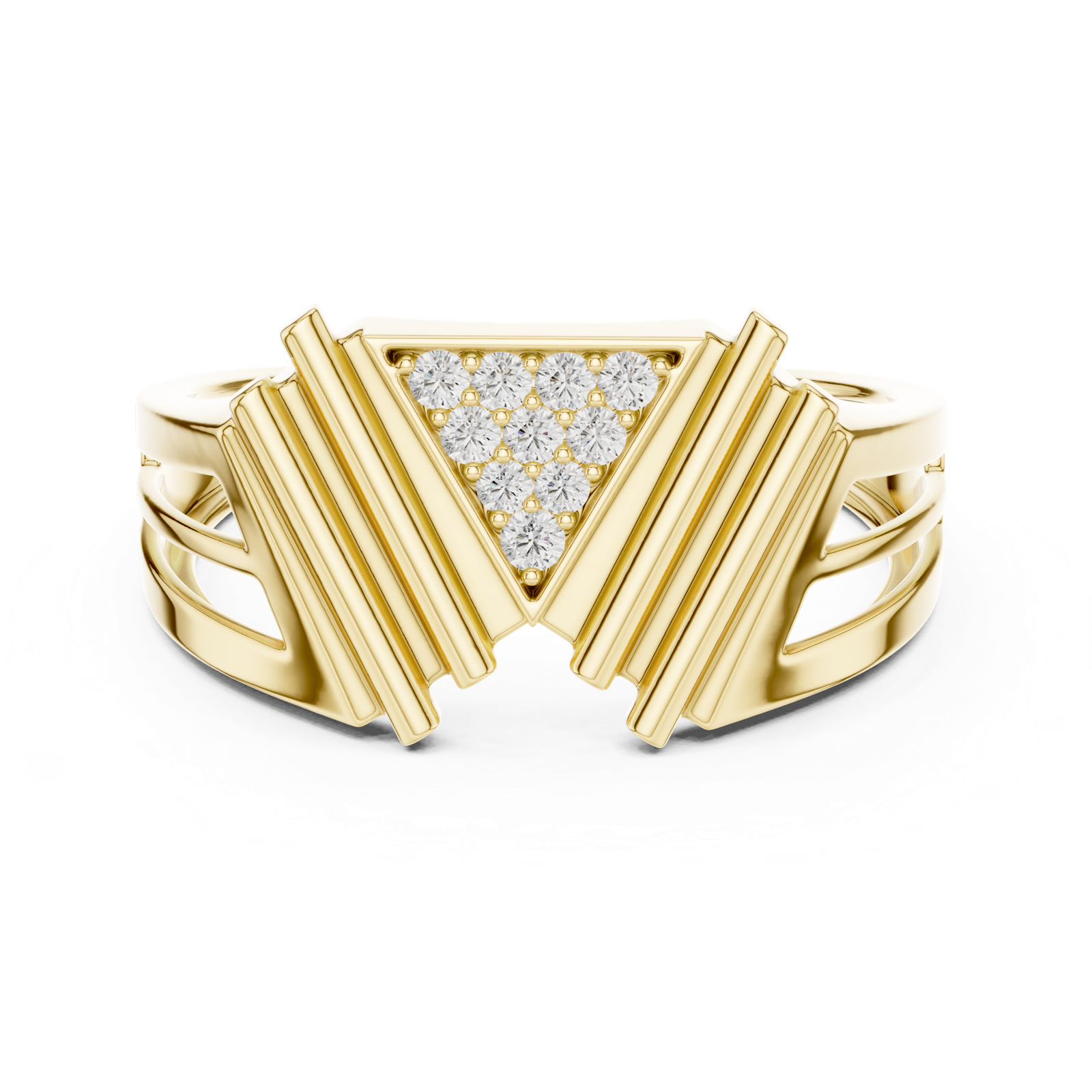 Gold Ring LR-01 (38), Yellow Gold, view 4