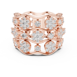 Gold Ring DDLR-813, Rose Gold, view 4