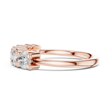 Gold Ring DDLR-616, Rose Gold, view 3