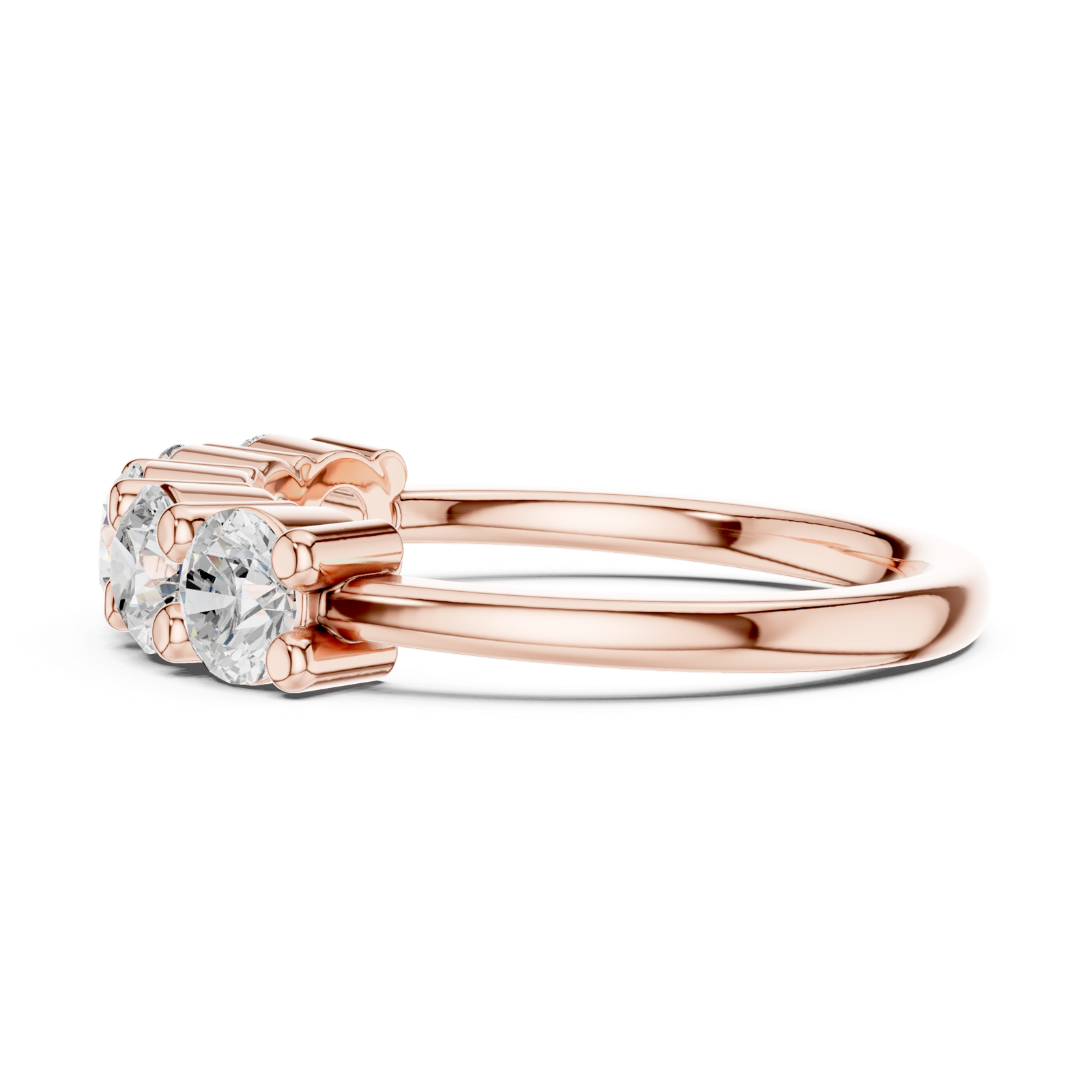Gold Ring DDLR-616, Rose Gold, view 3
