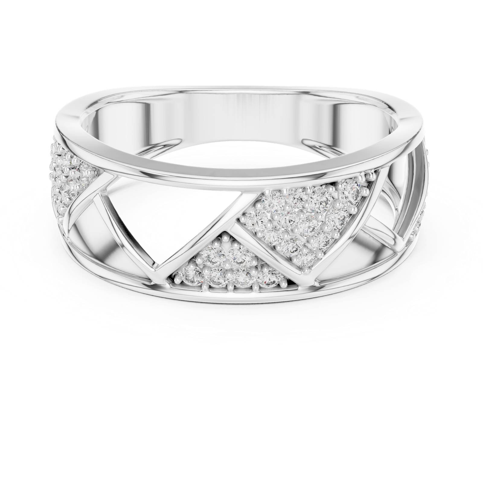 Gold Ring LR-01 (7), White Gold