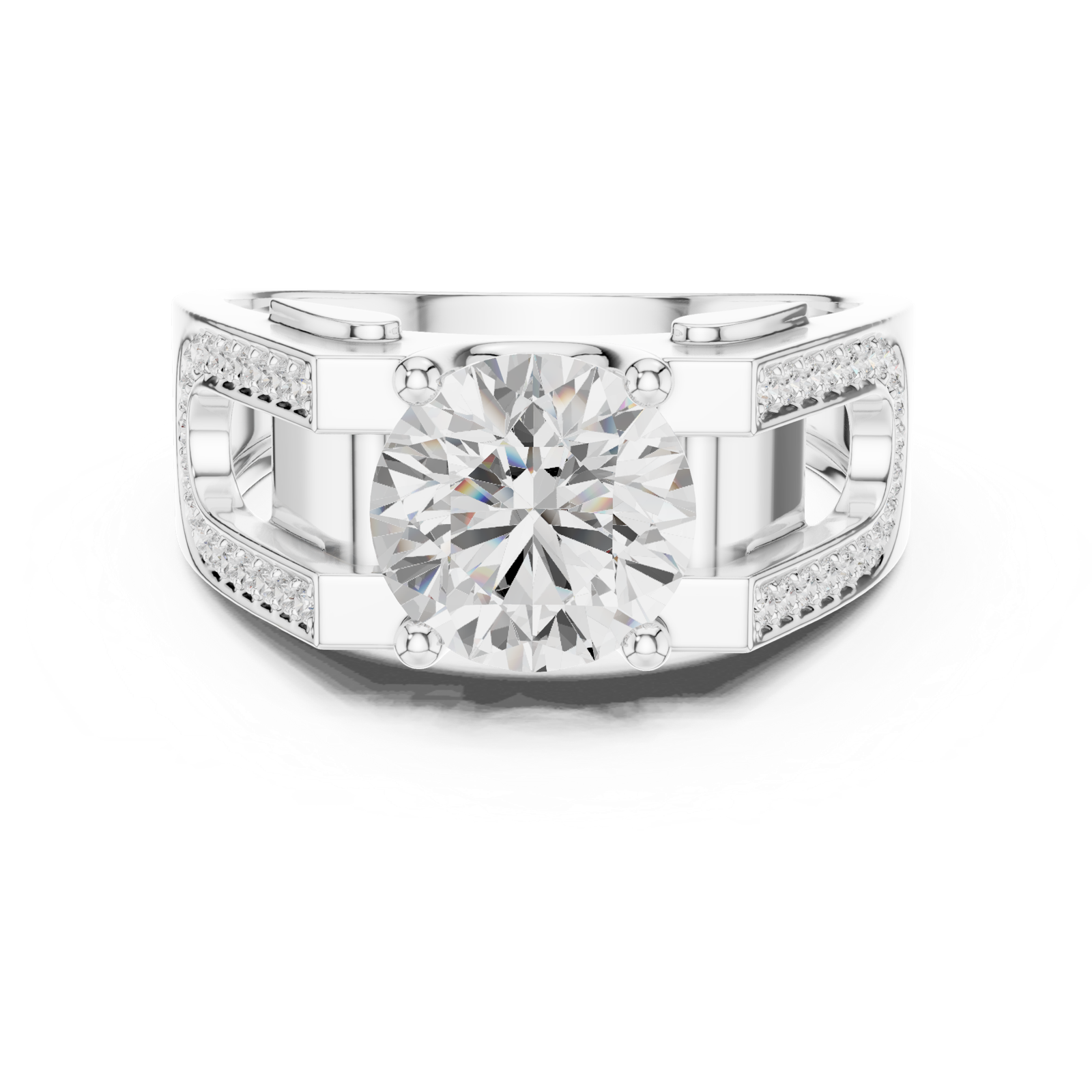 Gold Ring SBMR(45), White Gold