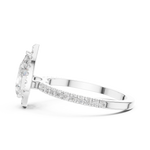 Gold Ring DDLR-1085, White Gold, view 3