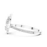 Gold Ring DDLR-1085, White Gold, view 3