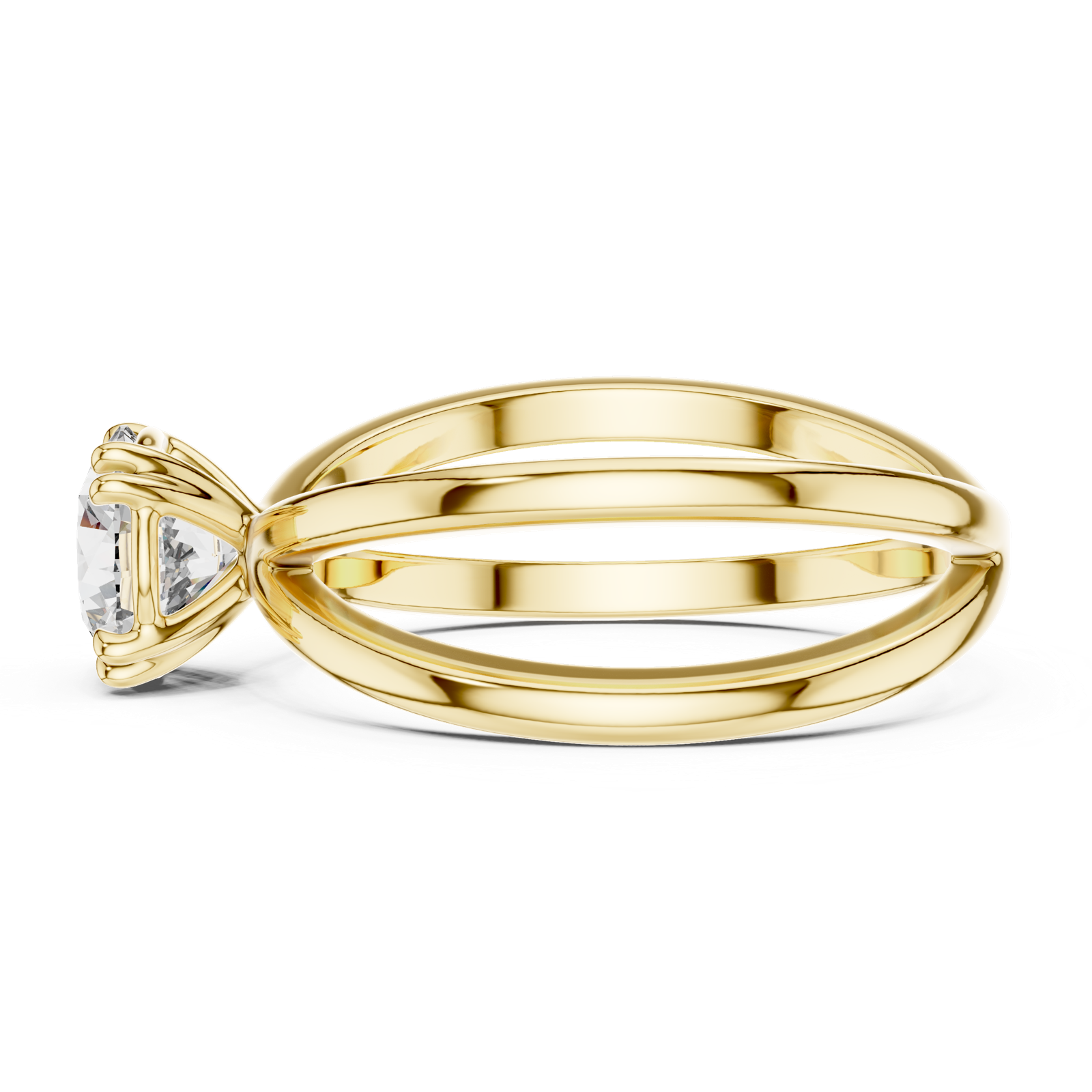Gold Ring LR-0021, Yellow Gold, view 3