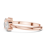 Gold Ring HLR-106, Rose Gold, view 3