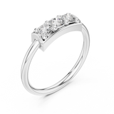 Gold Ring L28-16, White Gold, view 2