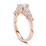 Gold Ring DDLR-704, Rose Gold, view 1