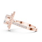 Gold Ring DDLR-326, Rose Gold, view 3
