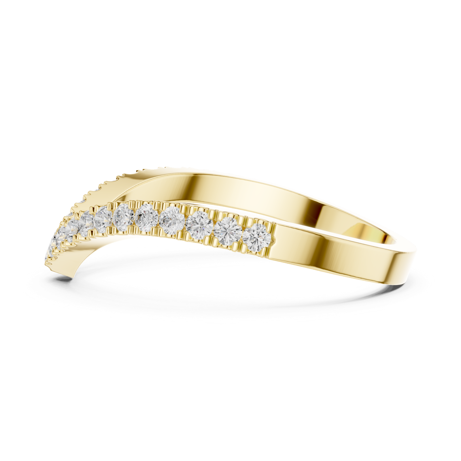 Gold Ring DDLR-1117, Yellow Gold, view 3