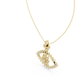 Gold Pendant GPD-0020, Yellow Gold, view 2