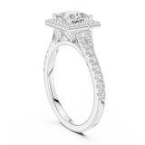 Gold Ring DDLR-912, White Gold, view 1