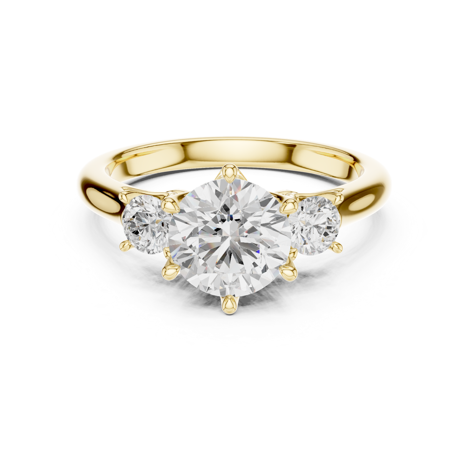 Gold Ring DDLR-920, Yellow Gold, view 4