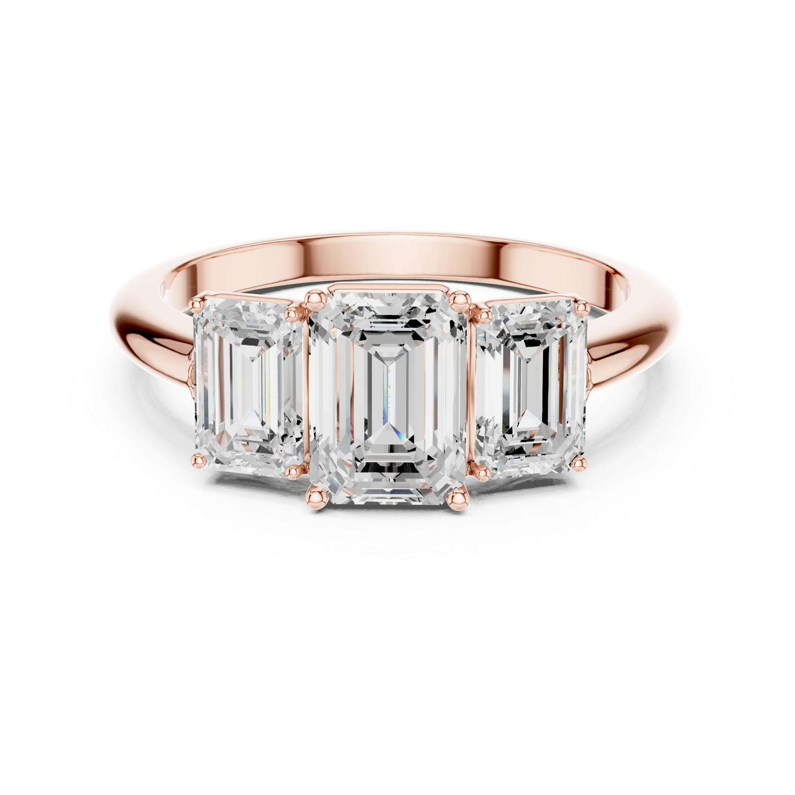 Gold Ring DDLR-1073, Rose Gold, view 4