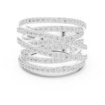 Gold Ring DDLR-855, White Gold, view 4