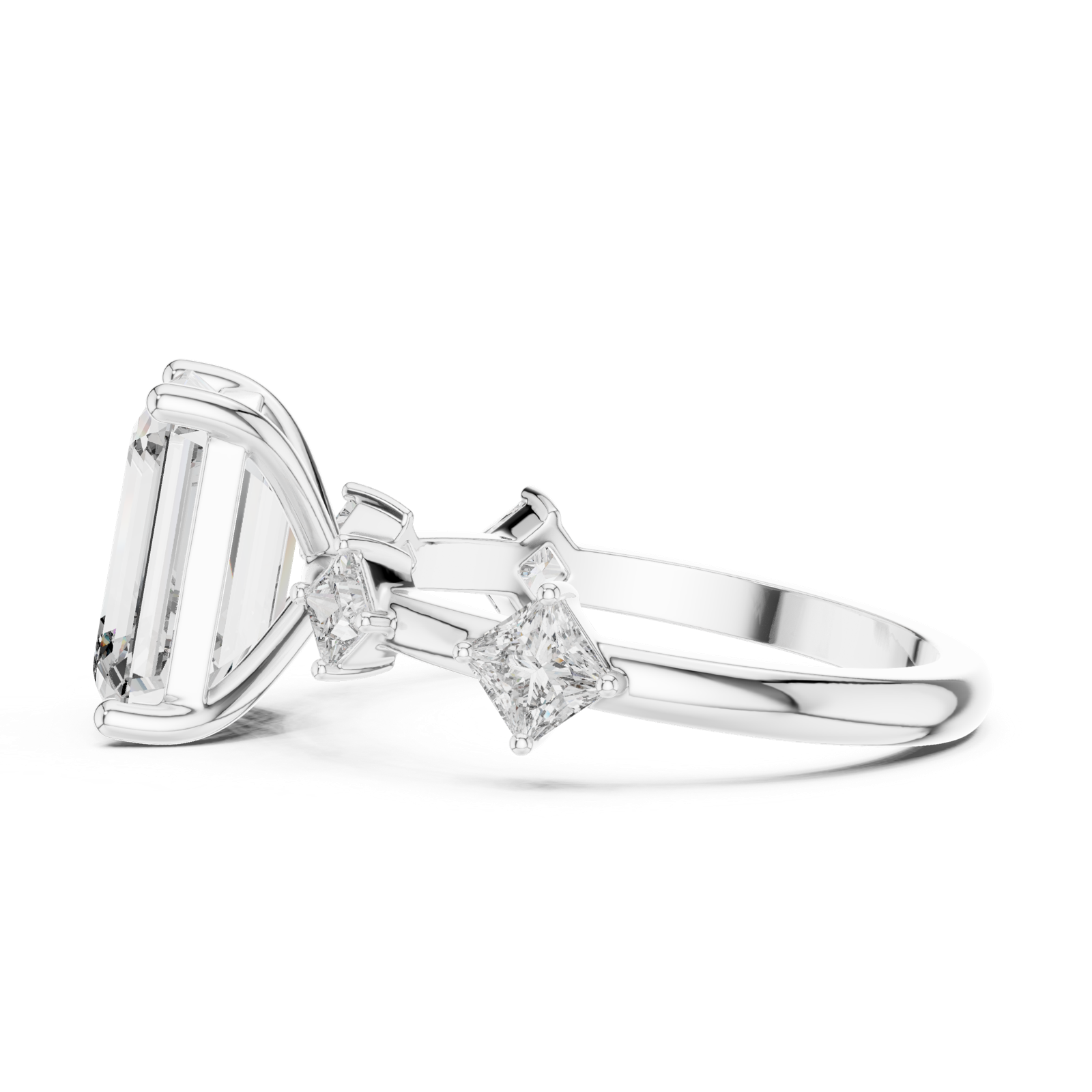 Gold Pendant 9-10021L_28, White Gold, view 3