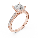 Gold Ring DDLR-174, Rose Gold, view 2