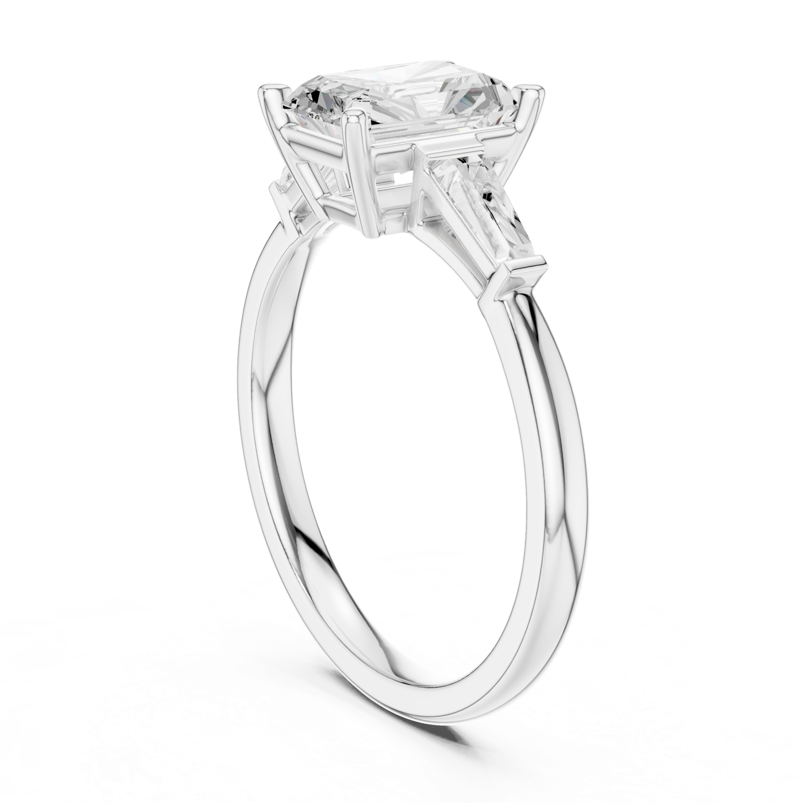 Gold Ring DDLR-923, White Gold, view 1