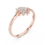 Gold Ring Ledis Ring, Rose Gold, view 2