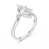 Gold Ring DDLR-972, White Gold, view 2