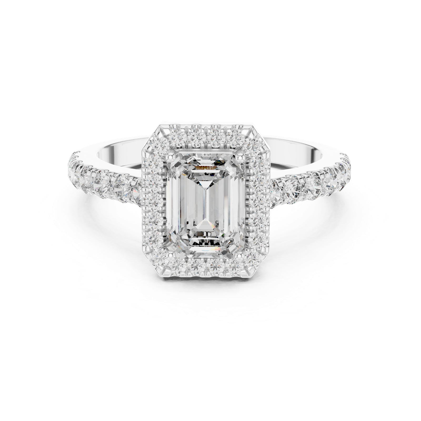 Gold Ring LR-0058, White Gold