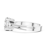 Gold Ring LR-0024, White Gold, view 3