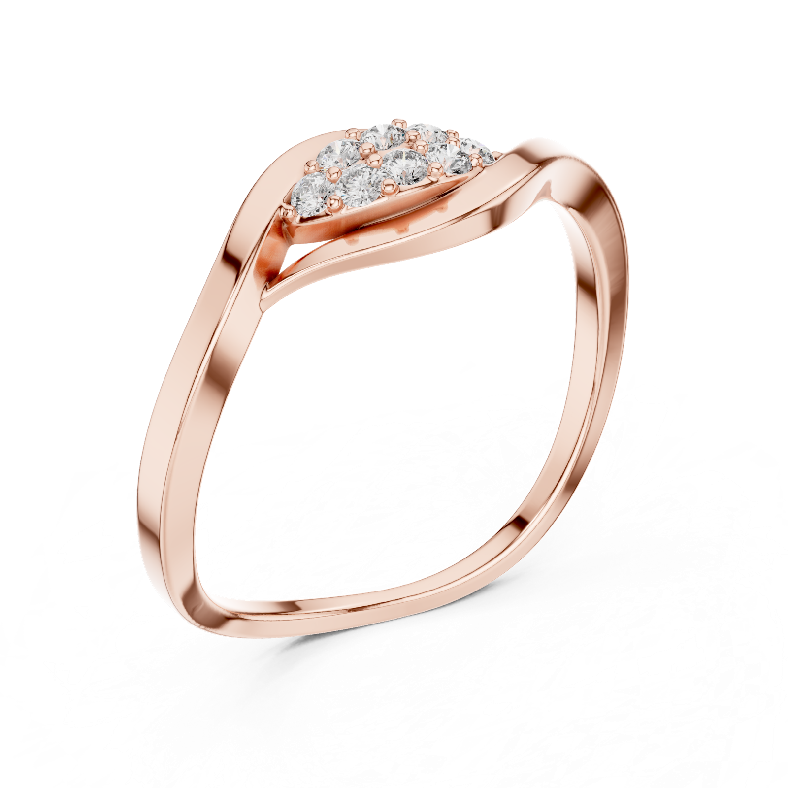 Gold Ring 1 (165), Rose Gold, view 2