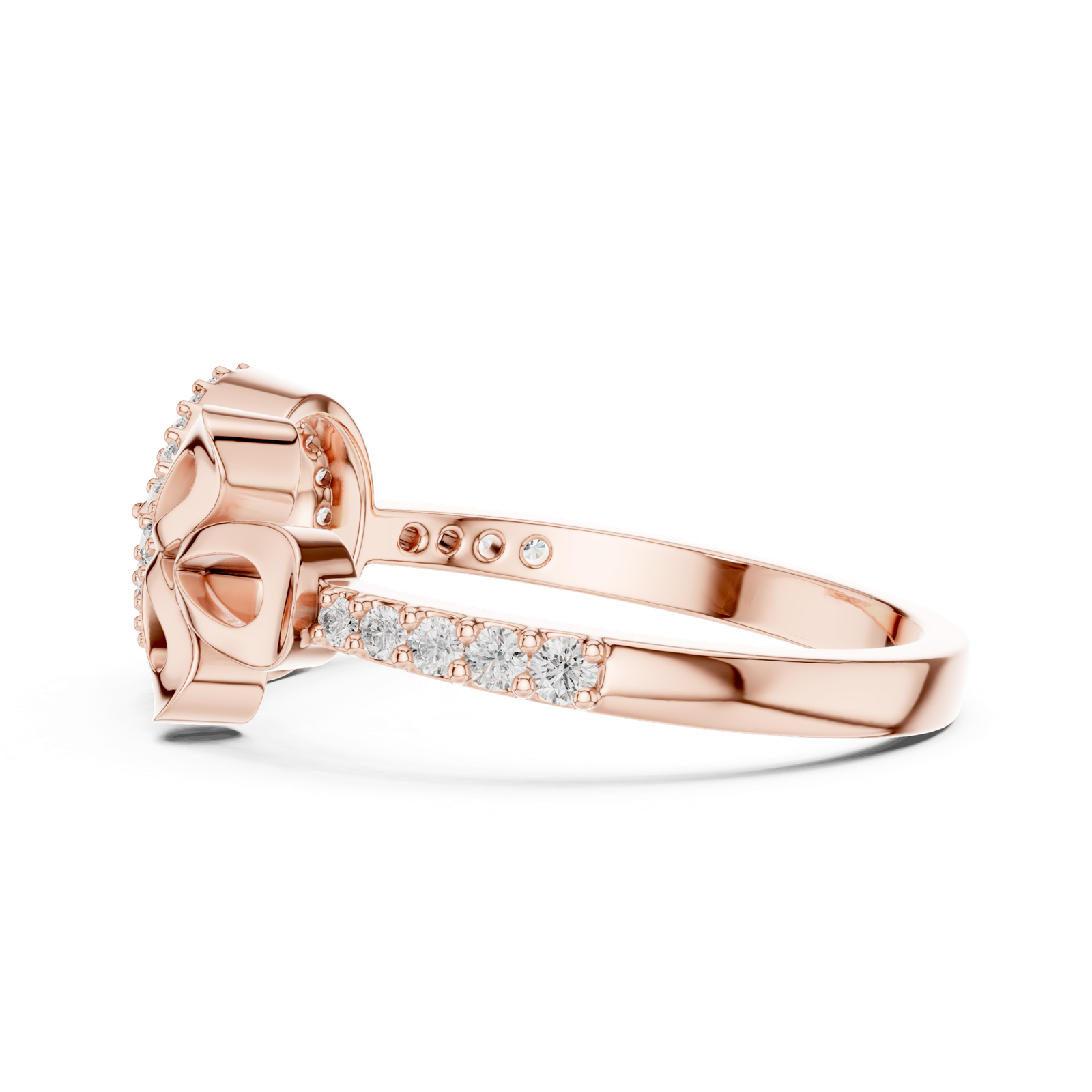 Gold Ring LR-01 (90), Rose Gold, view 3