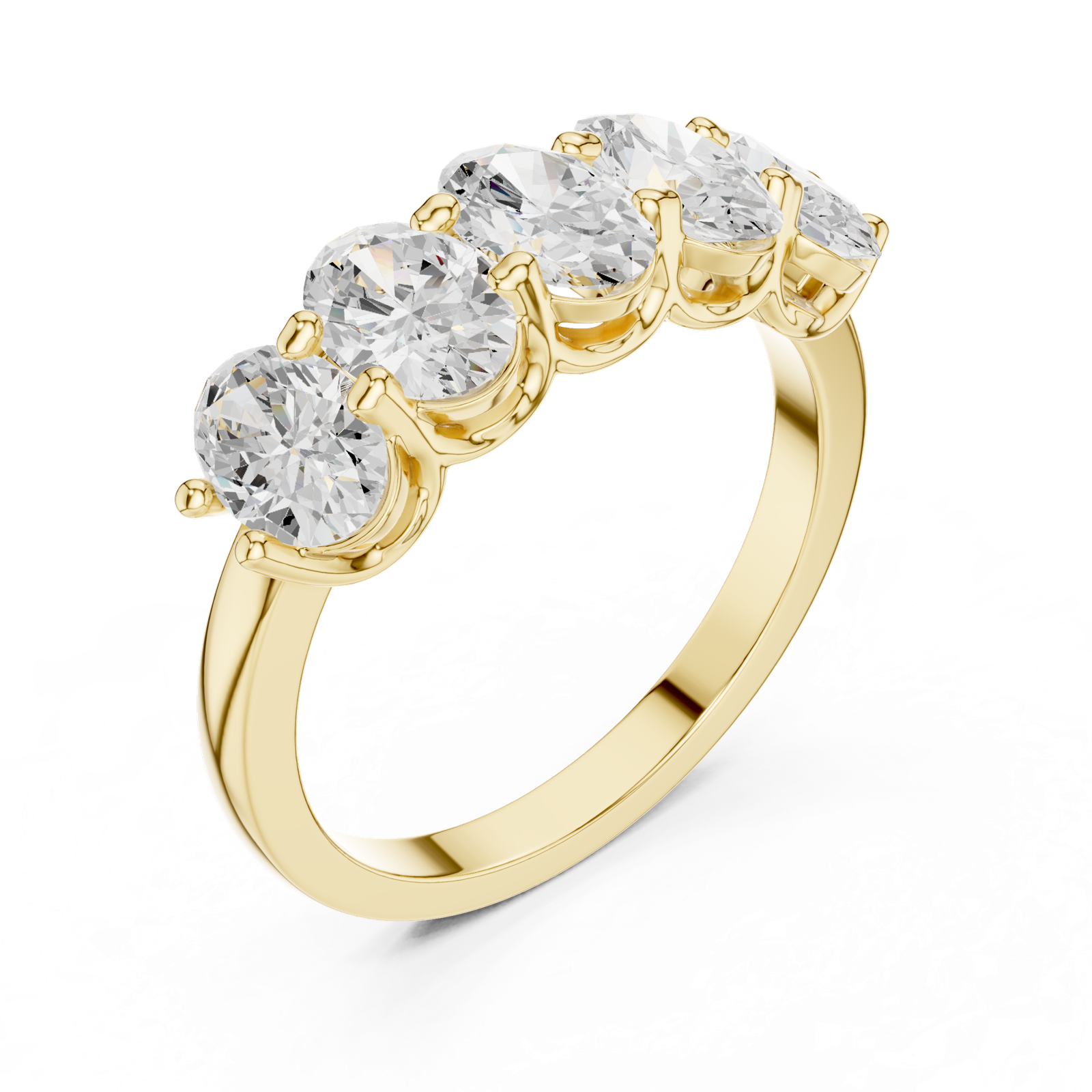 Gold Ring DDLR-1122, Yellow Gold, view 2
