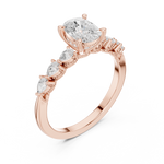 Gold Ring DDLR-907, Rose Gold, view 2