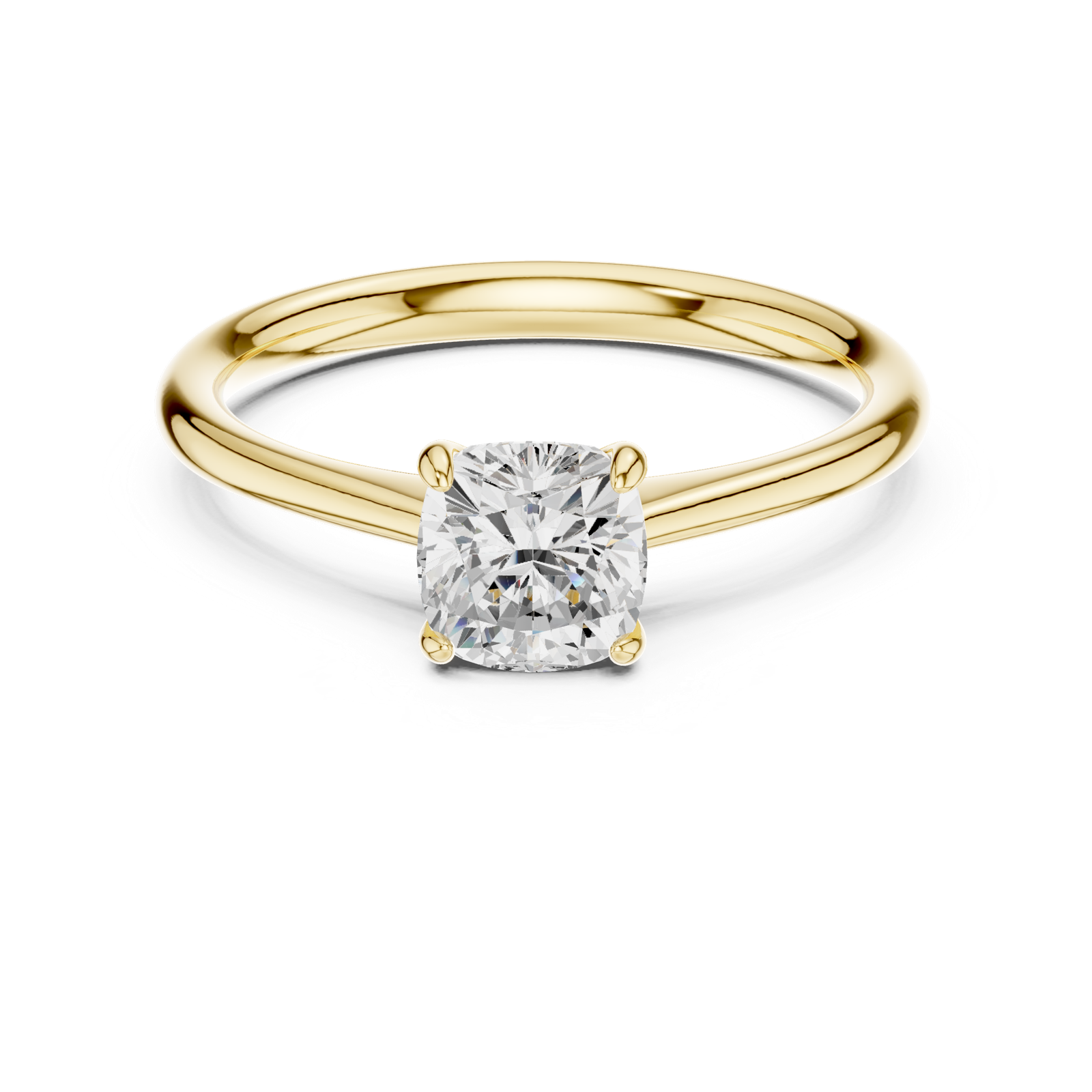 Gold Ring DDLR-801, Yellow Gold, view 4